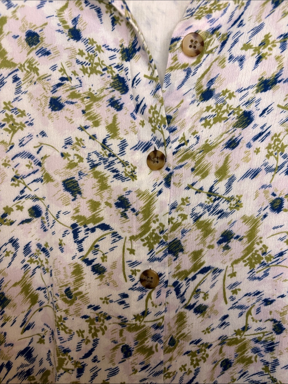 Nordstrom Rack White Sleeveless Maxi Dress with Green & Blue Floral Print XL - Picture 3 of 6